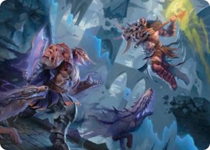 Image for Garruk, Veiled Butcher // Garruk, Curse Breaker Art Card (32) (Art Series: Reality Fracture) (ASFRA) - Magic: The Gathering