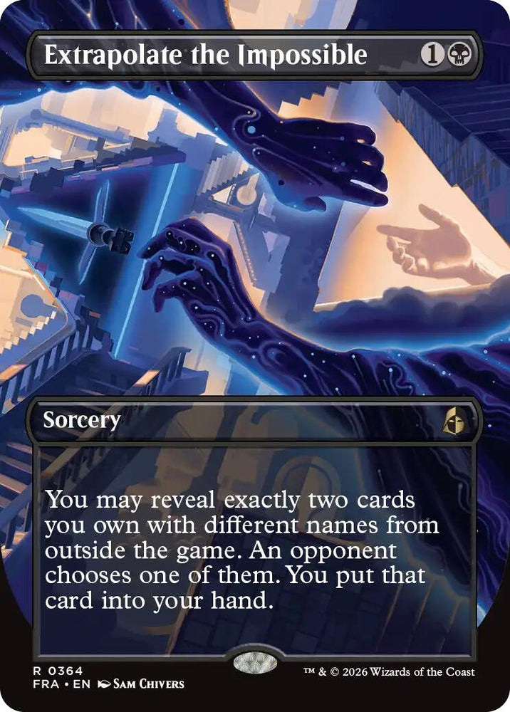 Image for Extrapolate the Impossible (Borderless) (364) (Reality Fracture) (FRA) - Magic: The Gathering