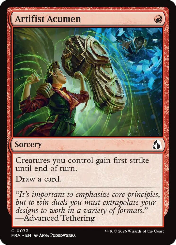 Image for Artifist Acumen (73) (Reality Fracture) (FRA) - Magic: The Gathering