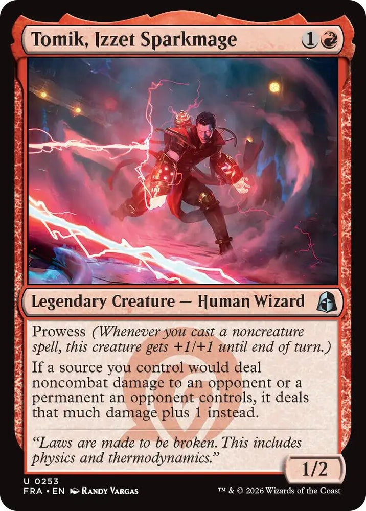 Image for Tomik, Izzet Sparkmage (253) (Reality Fracture) (FRA) - Magic: The Gathering
