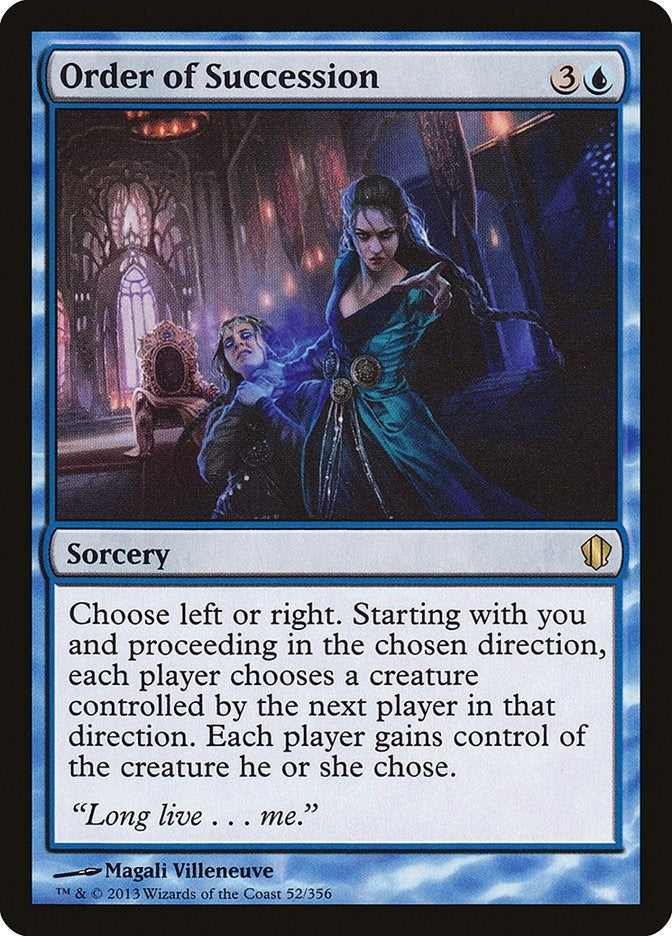 Image for Order of Succession (52) [Commander 2013]