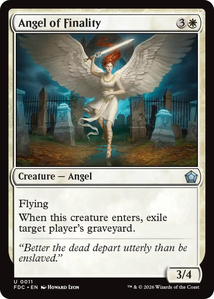 Image for Angel of Finality (11) (Commander: Foundations) (FDC) - Magic: The Gathering