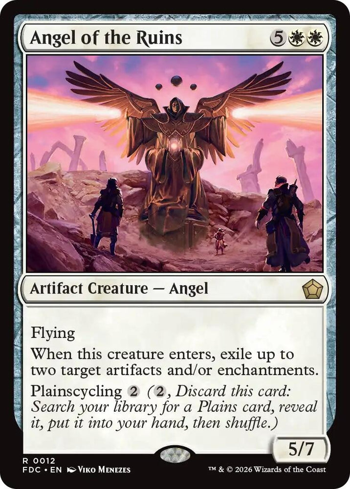 Image for Angel of the Ruins (12) (Commander: Foundations) (FDC) - Magic: The Gathering
