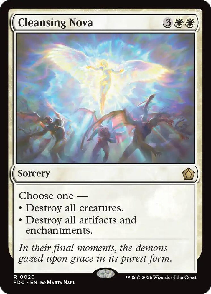 Image for Cleansing Nova (20) (Commander: Foundations) (FDC) - Magic: The Gathering