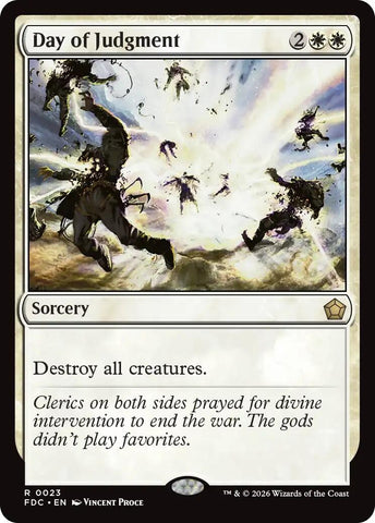 Image for Day of Judgment (23) (Commander: Foundations) (FDC) - Magic: The Gathering