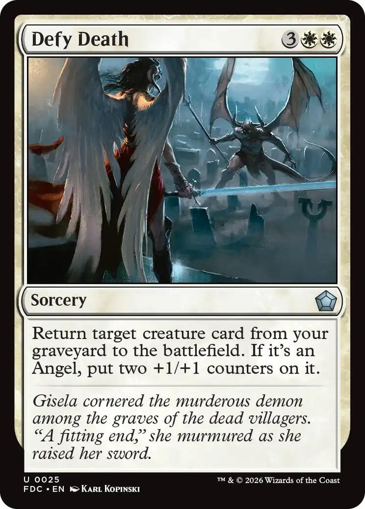 Image for Defy Death (25) (Commander: Foundations) (FDC) - Magic: The Gathering