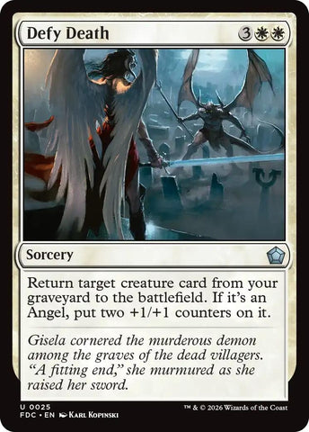 Image for Defy Death (25) (Commander: Foundations) (FDC) - Magic: The Gathering