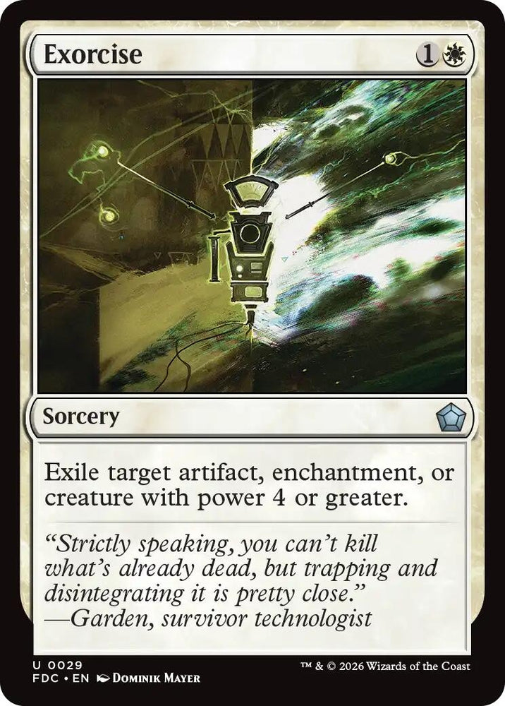 Image for Exorcise (29) (Commander: Foundations) (FDC) - Magic: The Gathering