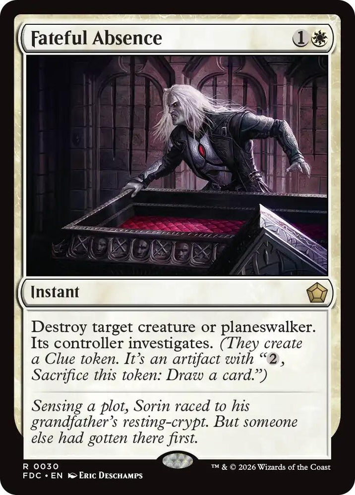 Image for Fateful Absence (30) (Commander: Foundations) (FDC) - Magic: The Gathering