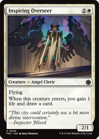 Image for Inspiring Overseer (35) (Commander: Foundations) (FDC) - Magic: The Gathering