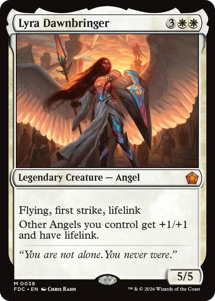 Image for Lyra Dawnbringer (38) (Commander: Foundations) (FDC) - Magic: The Gathering