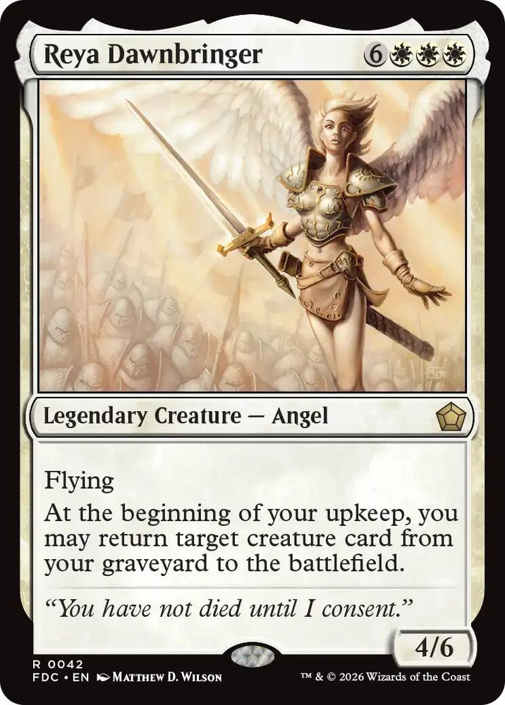 Image for Reya Dawnbringer (42) (Commander: Foundations) (FDC) - Magic: The Gathering