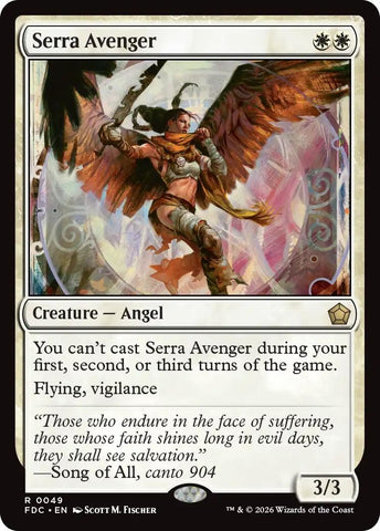 Image for Serra Avenger (49) (Commander: Foundations) (FDC) - Magic: The Gathering