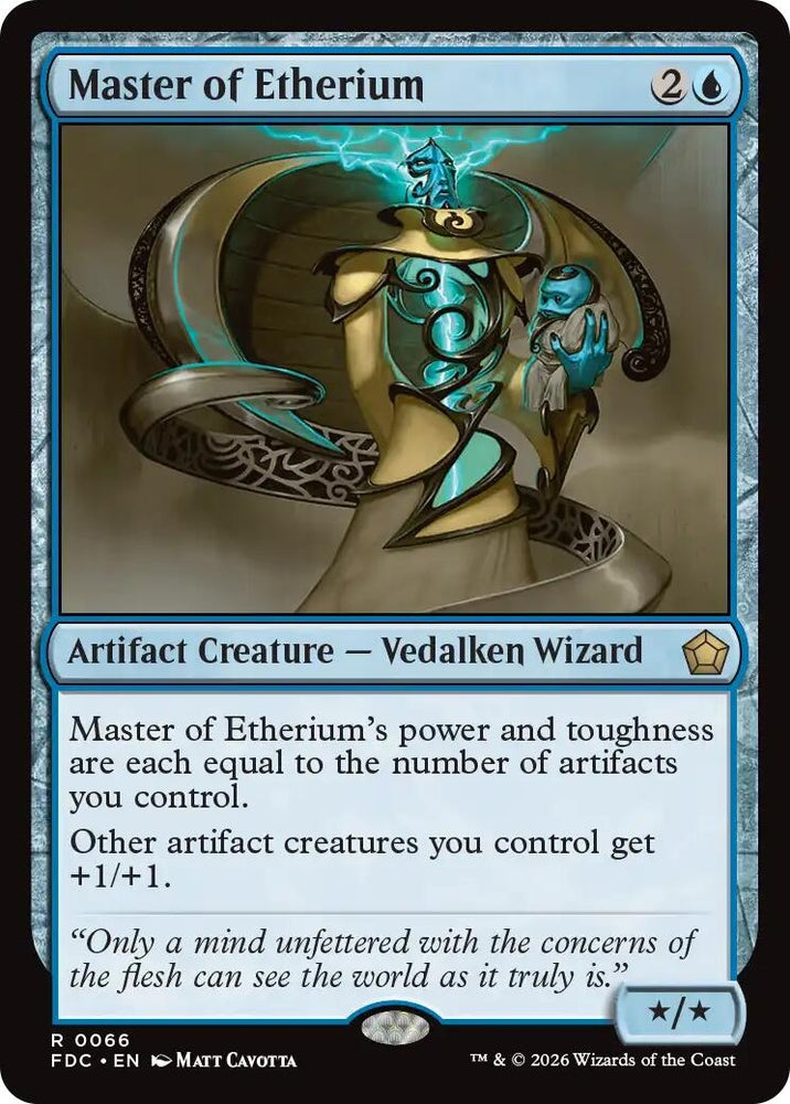 Image for Master of Etherium (66) (Commander: Foundations) (FDC) - Magic: The Gathering