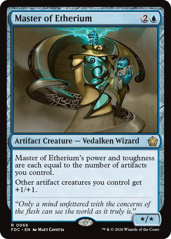 Image for Master of Etherium (66) (Commander: Foundations) (FDC) - Magic: The Gathering