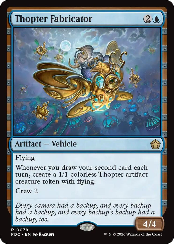 Image for Thopter Fabricator (78) (Commander: Foundations) (FDC) - Magic: The Gathering