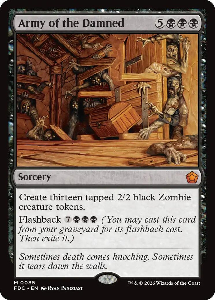 Image for Army of the Damned (85) (Commander: Foundations) (FDC) - Magic: The Gathering