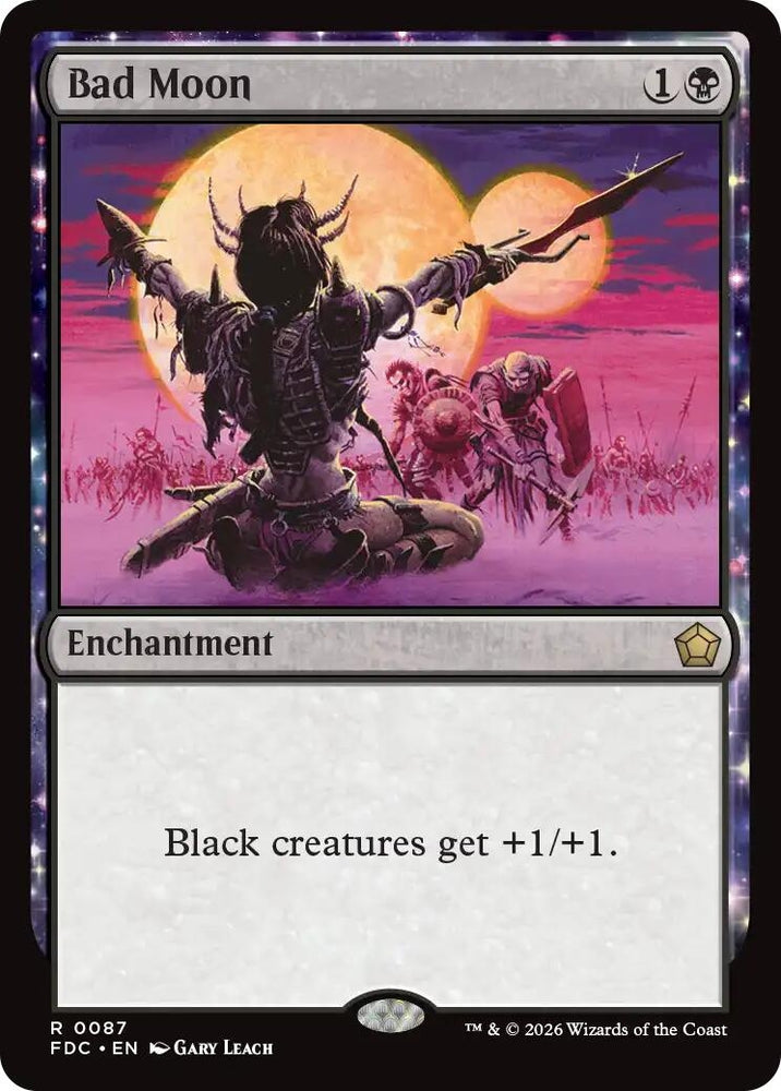 Image for Bad Moon (87) (Commander: Foundations) (FDC) - Magic: The Gathering
