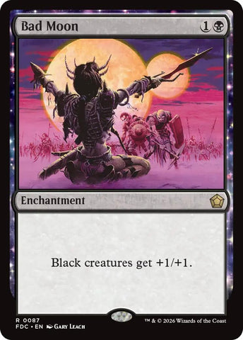 Image for Bad Moon (87) (Commander: Foundations) (FDC) - Magic: The Gathering