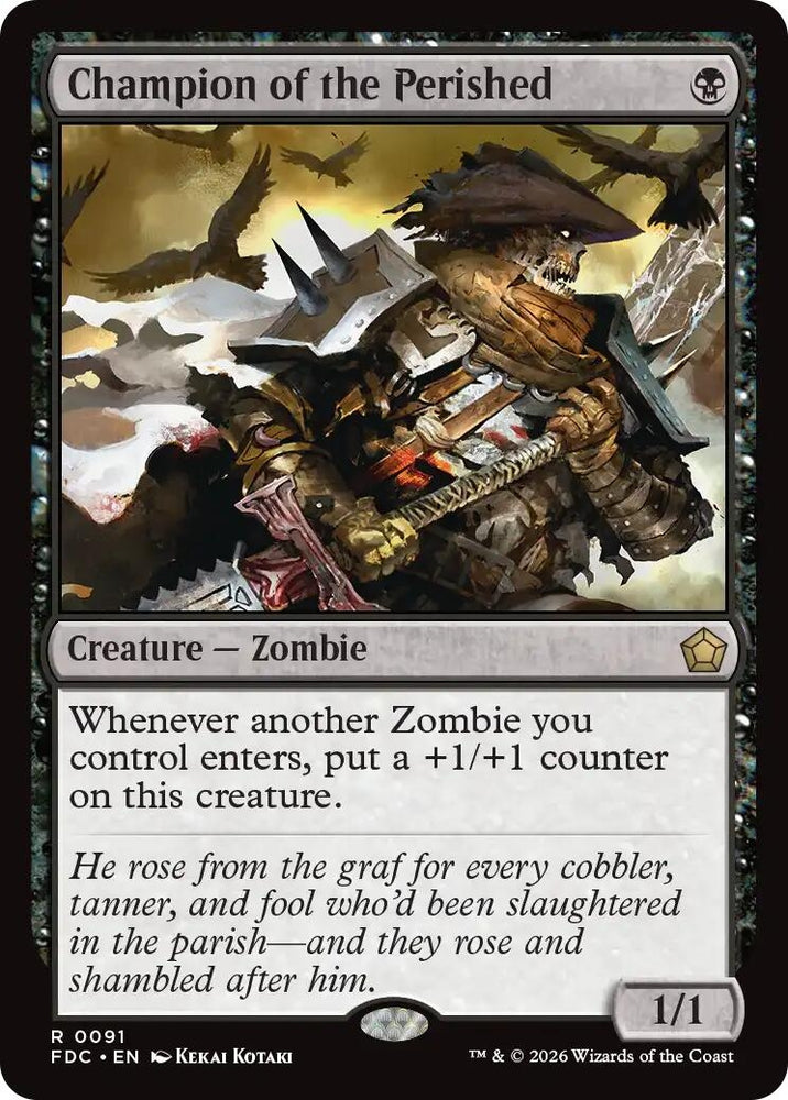 Image for Champion of the Perished (91) (Commander: Foundations) (FDC) - Magic: The Gathering