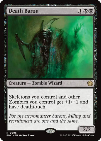 Image for Death Baron (95) (Commander: Foundations) (FDC) - Magic: The Gathering
