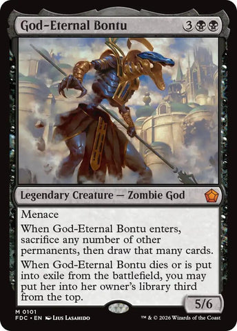 Image for God-Eternal Bontu (101) (Commander: Foundations) (FDC) - Magic: The Gathering