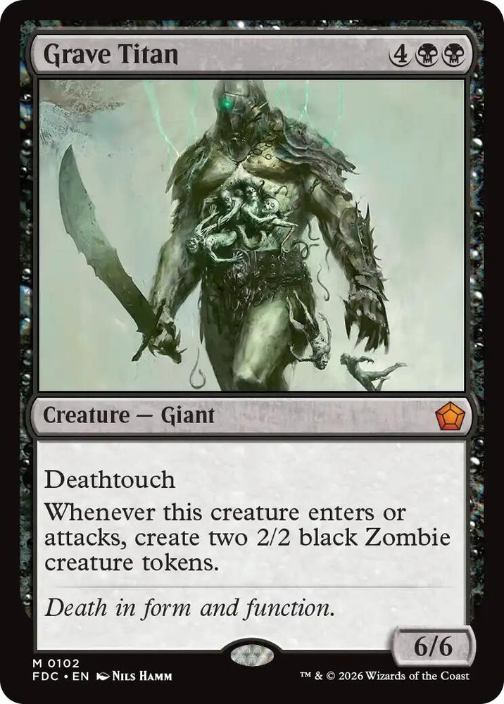 Image for Grave Titan (102) (Commander: Foundations) (FDC) - Magic: The Gathering