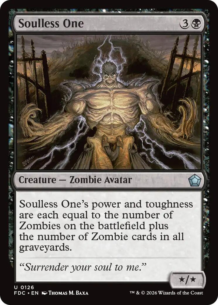 Image for Soulless One (126) (Commander: Foundations) (FDC) - Magic: The Gathering