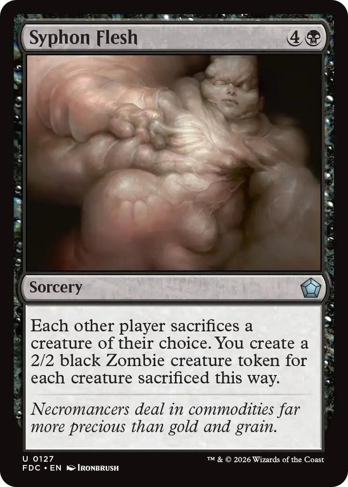 Image for Syphon Flesh (127) (Commander: Foundations) (FDC) - Magic: The Gathering