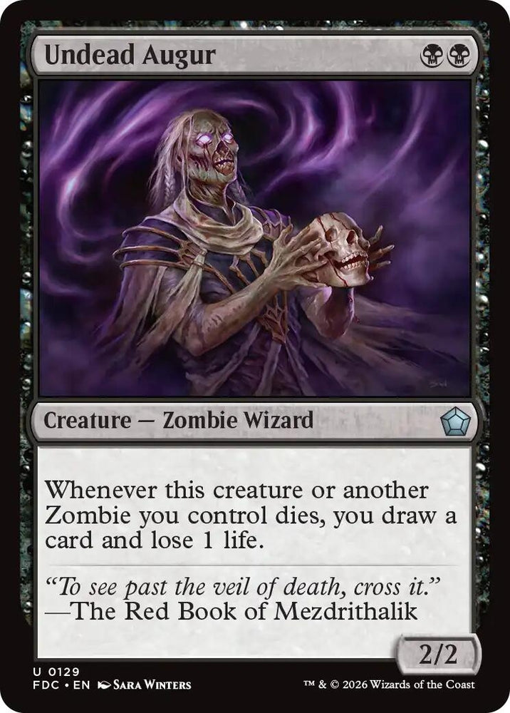 Image for Undead Augur (129) (Commander: Foundations) (FDC) - Magic: The Gathering