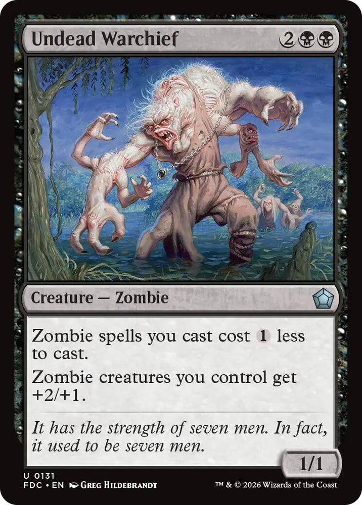 Image for Undead Warchief (131) (Commander: Foundations) (FDC) - Magic: The Gathering
