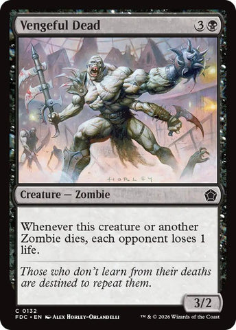 Image for Vengeful Dead (132) (Commander: Foundations) (FDC) - Magic: The Gathering