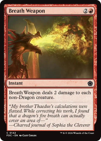 Image for Breath Weapon (142) (Commander: Foundations) (FDC) - Magic: The Gathering