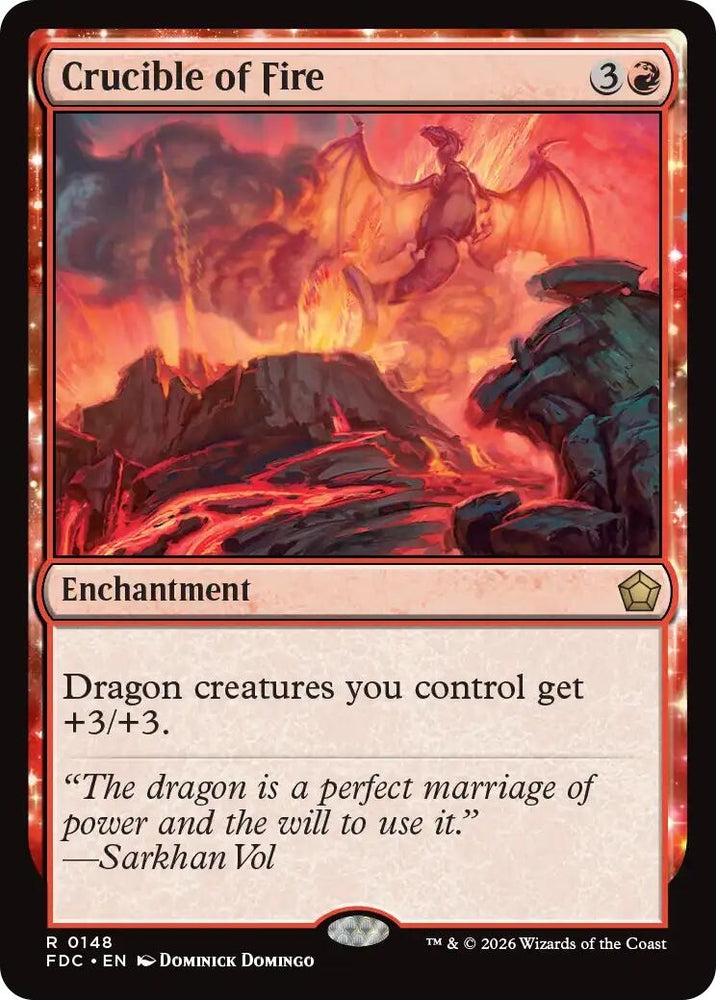 Image for Crucible of Fire (148) (Commander: Foundations) (FDC) - Magic: The Gathering