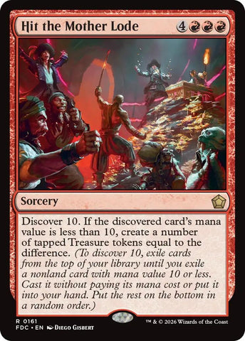 Image for Hit the Mother Lode (161) (Commander: Foundations) (FDC) - Magic: The Gathering