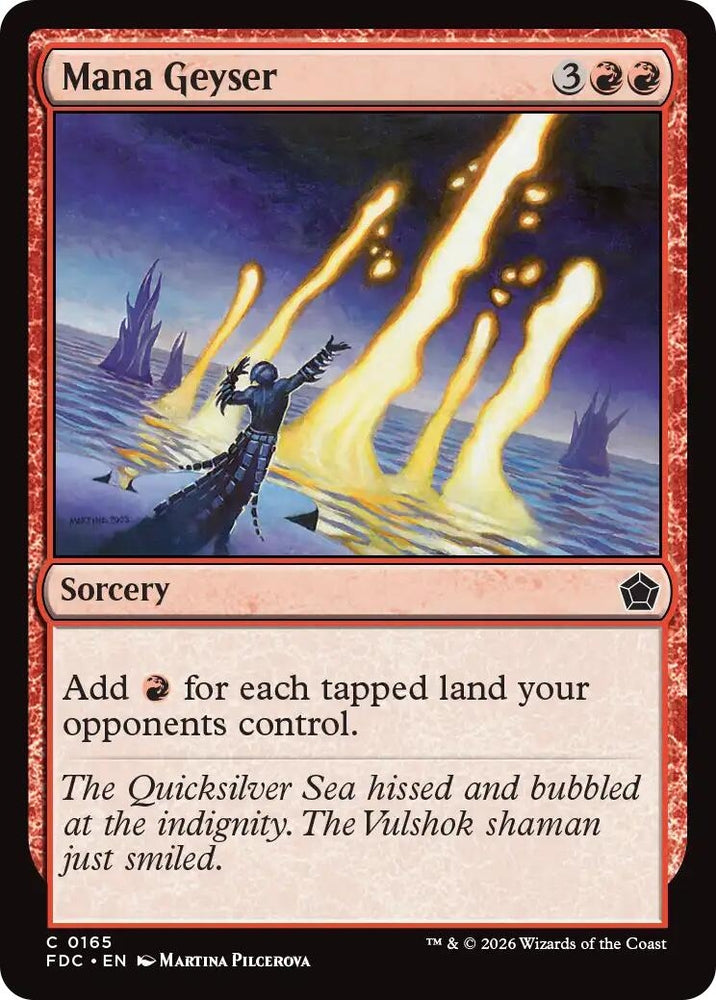 Image for Mana Geyser (165) (Commander: Foundations) (FDC) - Magic: The Gathering