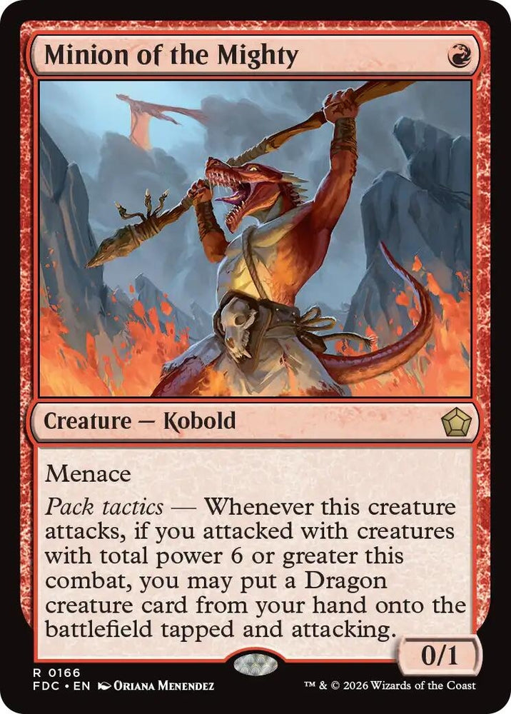 Image for Minion of the Mighty (166) (Commander: Foundations) (FDC) - Magic: The Gathering