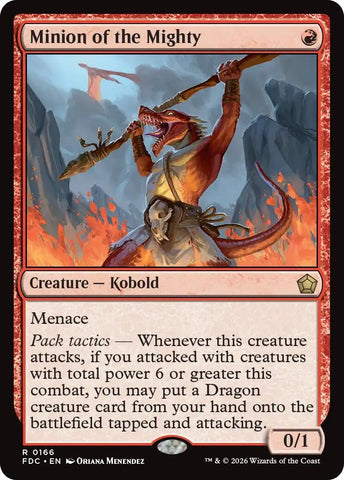 Image for Minion of the Mighty (166) (Commander: Foundations) (FDC) - Magic: The Gathering