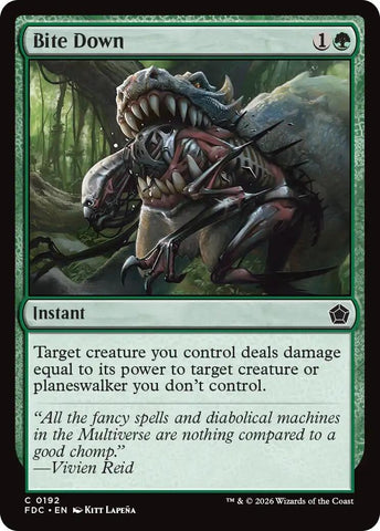 Image for Bite Down (192) (Commander: Foundations) (FDC) - Magic: The Gathering
