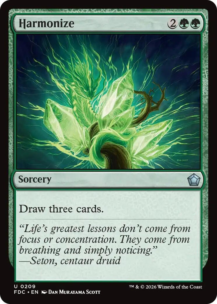 Image for Harmonize (209) (Commander: Foundations) (FDC) - Magic: The Gathering