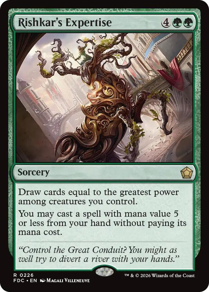 Image for Rishkar's Expertise (226) (Commander: Foundations) (FDC) - Magic: The Gathering