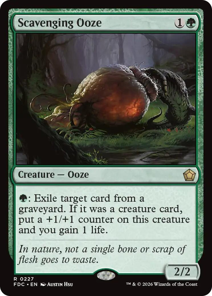 Image for Scavenging Ooze (227) (Commander: Foundations) (FDC) - Magic: The Gathering