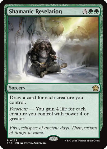 Image for Shamanic Revelation (229) (Commander: Foundations) (FDC) - Magic: The Gathering