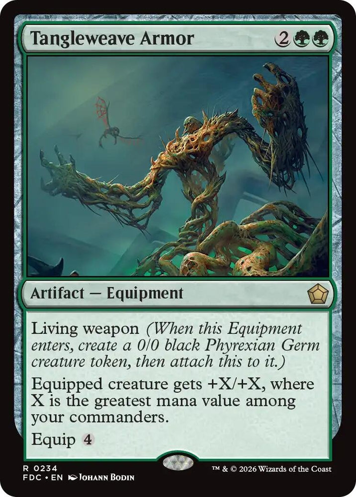 Image for Tangleweave Armor (234) (Commander: Foundations) (FDC) - Magic: The Gathering