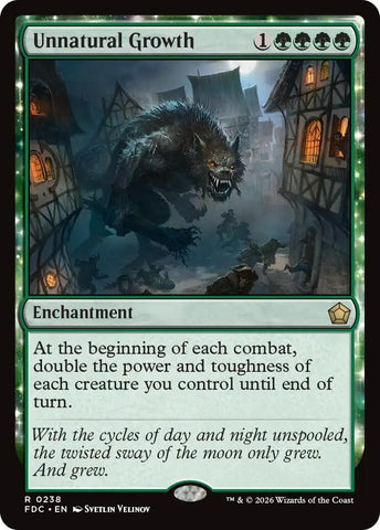Image for Unnatural Growth (238) (Commander: Foundations) (FDC) - Magic: The Gathering