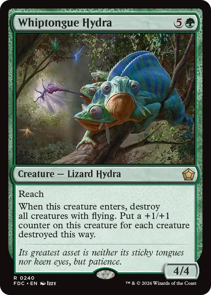 Image for Whiptongue Hydra (240) (Commander: Foundations) (FDC) - Magic: The Gathering