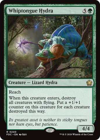 Image for Whiptongue Hydra (240) (Commander: Foundations) (FDC) - Magic: The Gathering