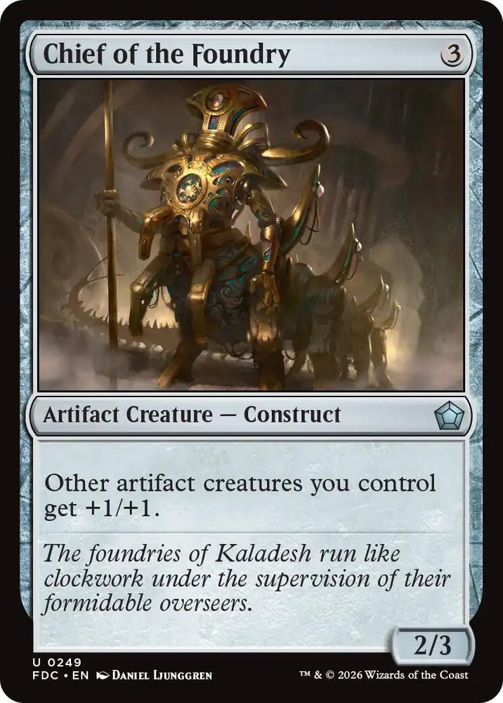 Image for Chief of the Foundry (249) (Commander: Foundations) (FDC) - Magic: The Gathering