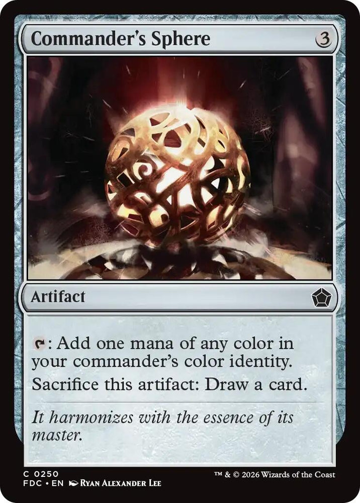 Image for Commander's Sphere (250) (Commander: Foundations) (FDC) - Magic: The Gathering