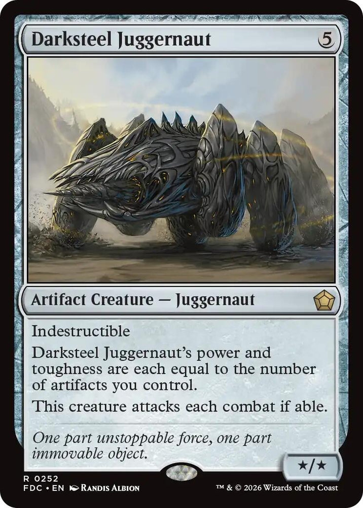 Image for Darksteel Juggernaut (252) (Commander: Foundations) (FDC) - Magic: The Gathering